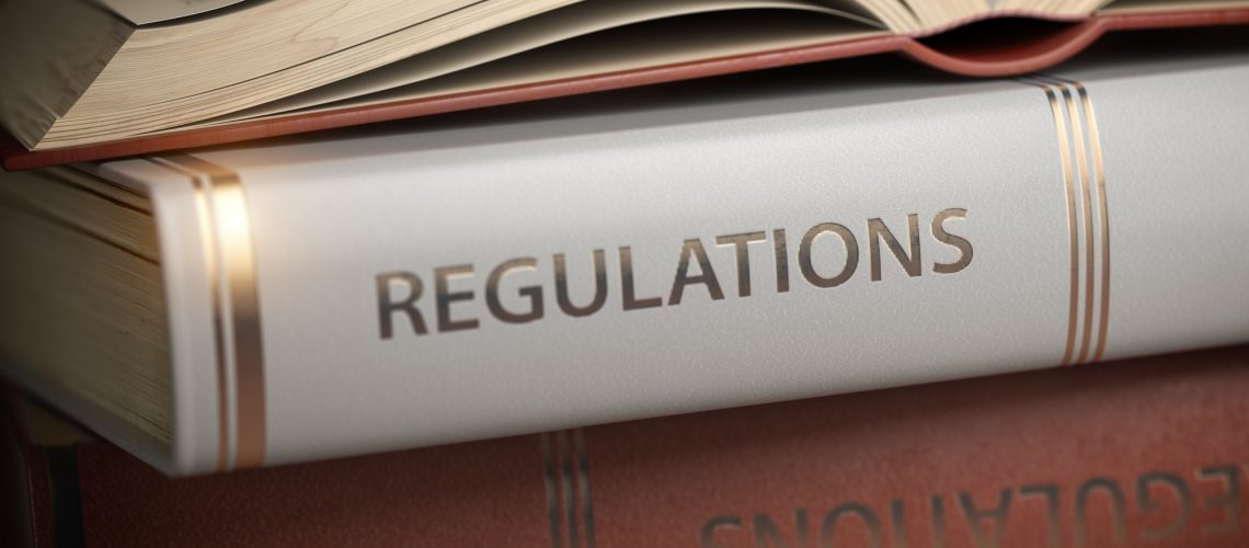 Regulations book. Law, rules and regulations concept.